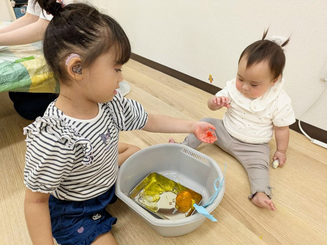 🧊✨ ひんやり寒天遊び✨🧊